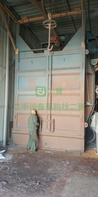 出售一臺寬三米高三米雙鉤一噸帶變頻器5.5拋丸機