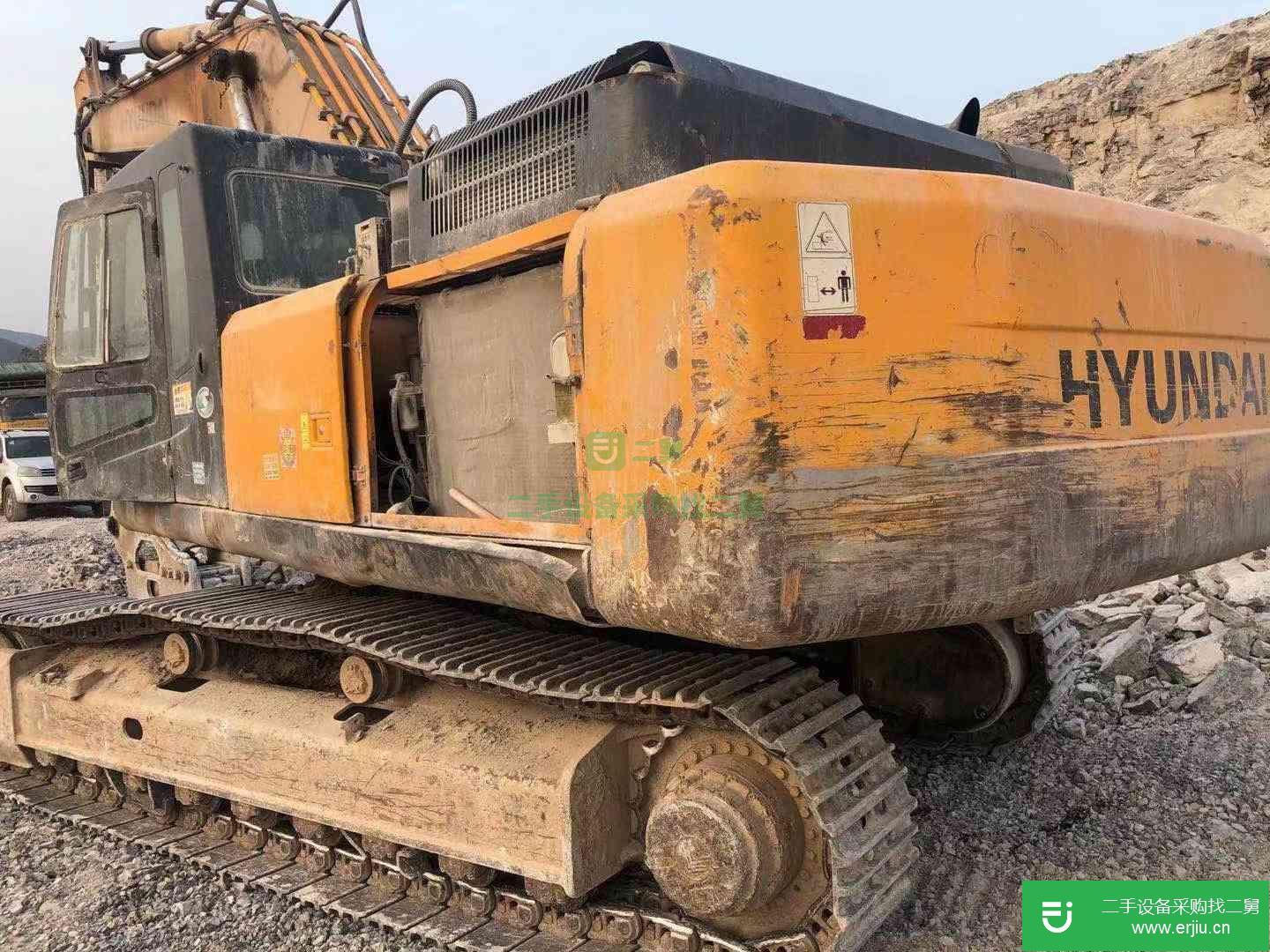 河北出售二手現代R455LC-7挖掘機