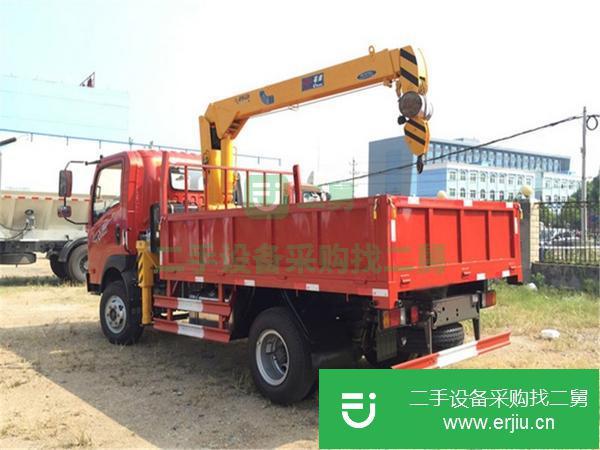山西出售二手重汽王牌3.5噸石煤隨車吊