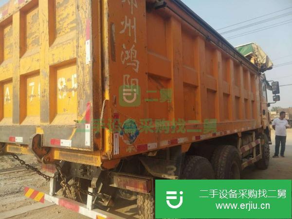 山東出售二手德龍后八輪自卸車