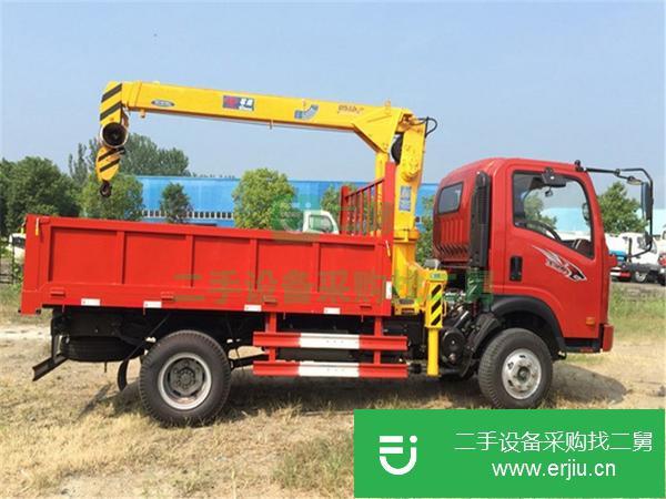 山西出售二手重汽王牌3.5噸石煤隨車吊