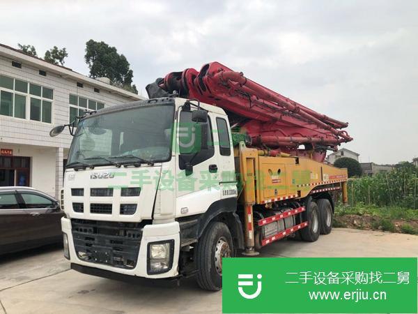 山東出售二手三一國四C8，49米泵車