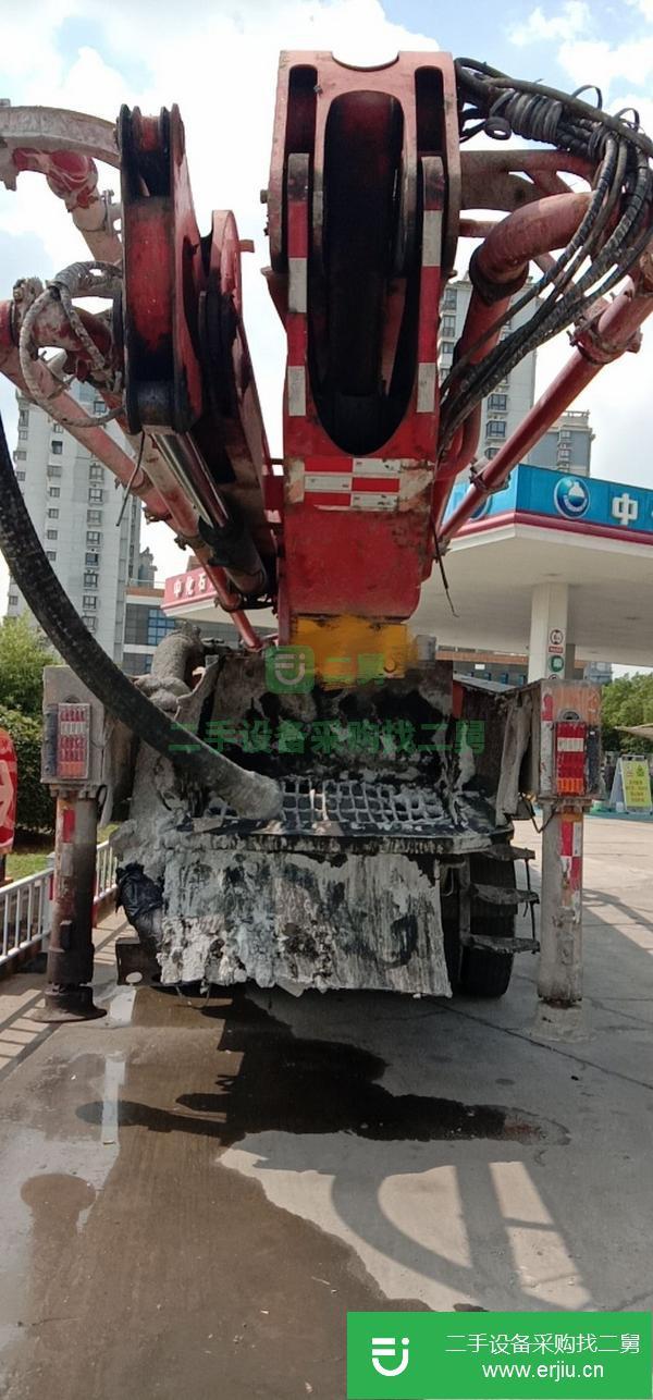 江蘇出售二手三一泵車，五十鈴56米底盤