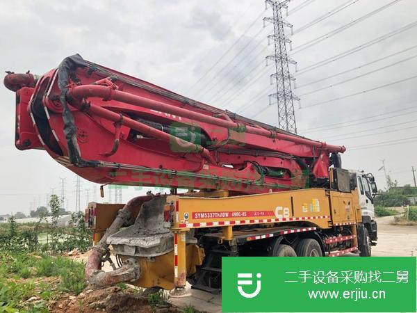 山東出售二手三一國四C8，49米泵車