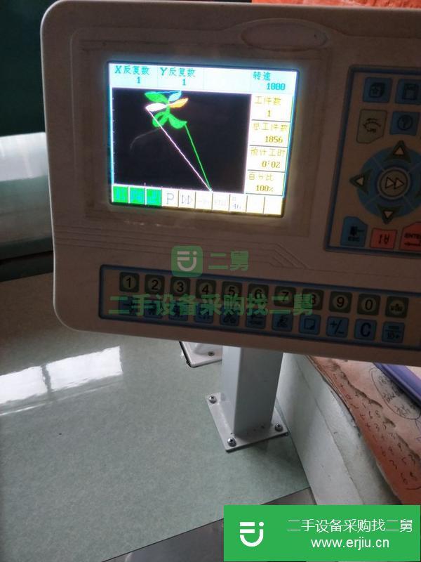 湖北出售二手20頭12針400頭距高速繡花機