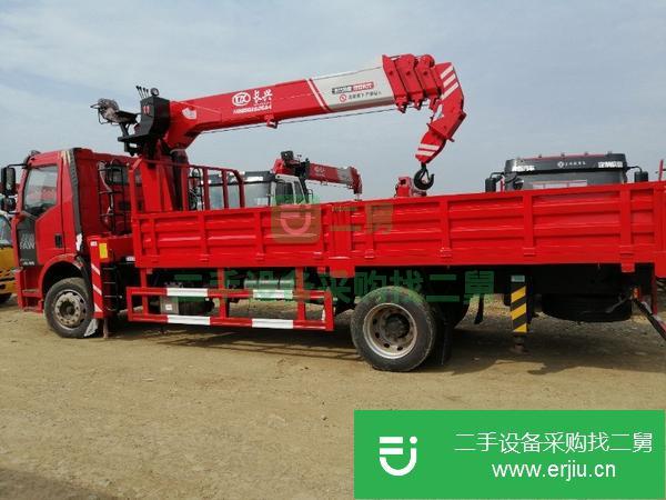 廣西出售二手解放J6單橋隨車吊
