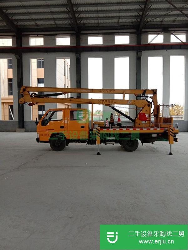 天津出售二手16米高空作業工程車,剛驗完車