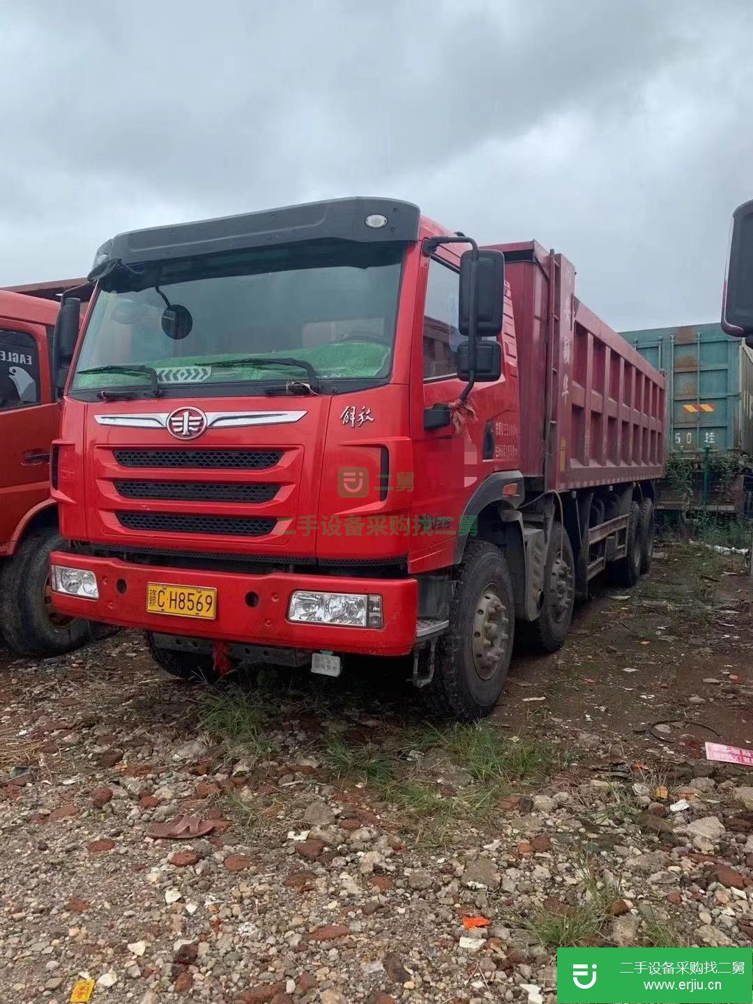 江西出售二手青島解放375馬力自卸車
