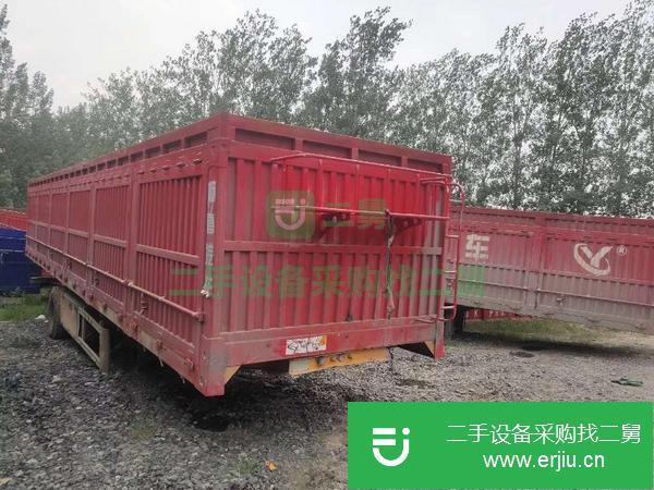 山東出售二手13米平板自卸半掛車