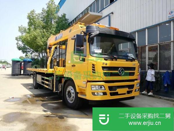 福建出售二手陜汽軒德8噸平板隨車吊