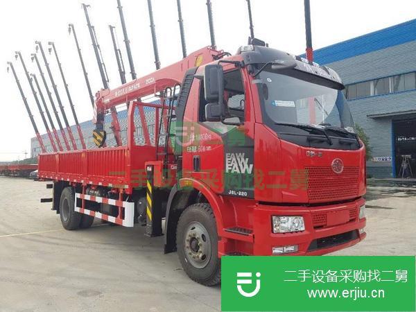 重慶出售二手解放8噸隨車(chē)吊
