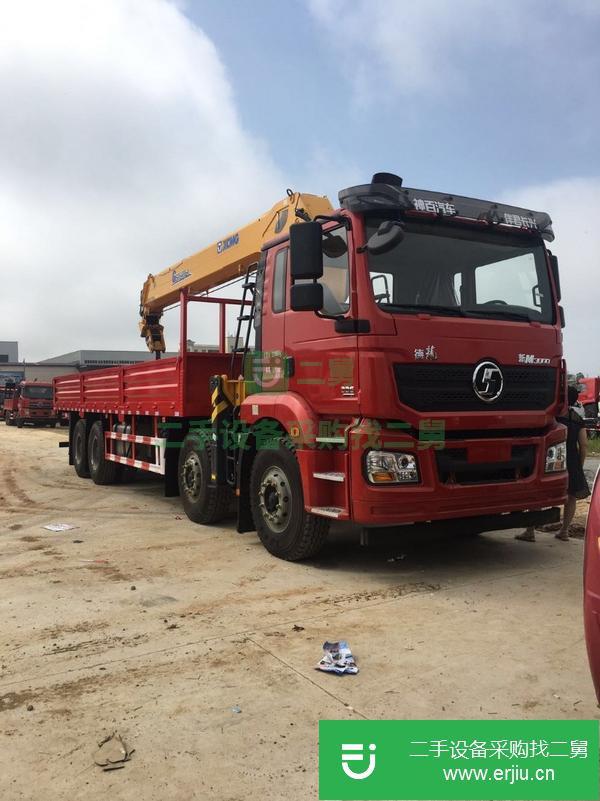 湖北出售二手陜汽德龍前四后八16噸隨車吊