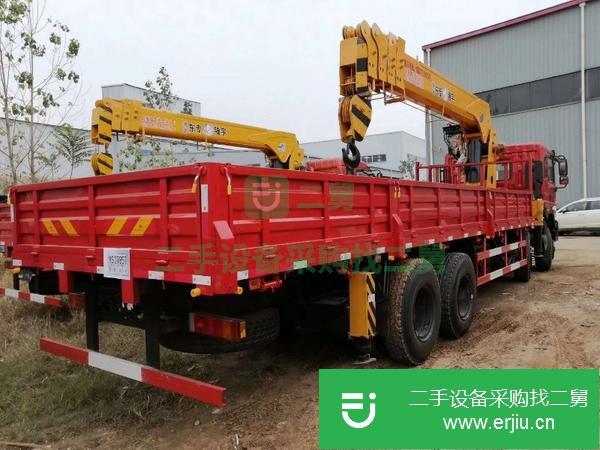 湖北出售二手東風(fēng)前四后八隨車吊