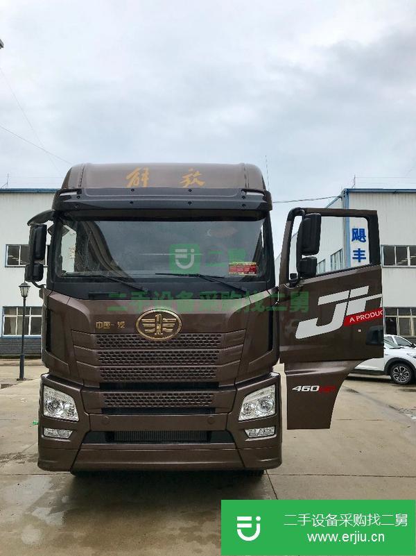 甘肅出售二手解放460馬力9.6米冷藏車