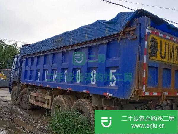 山東出售二手豪沃前四后八7.4米自卸車