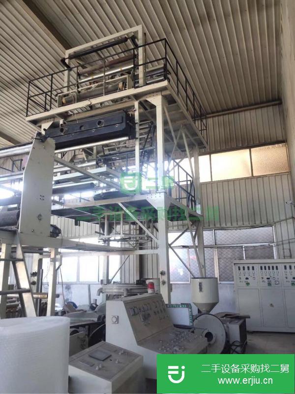 山東出售二手1.6米上旋內冷吹膜機