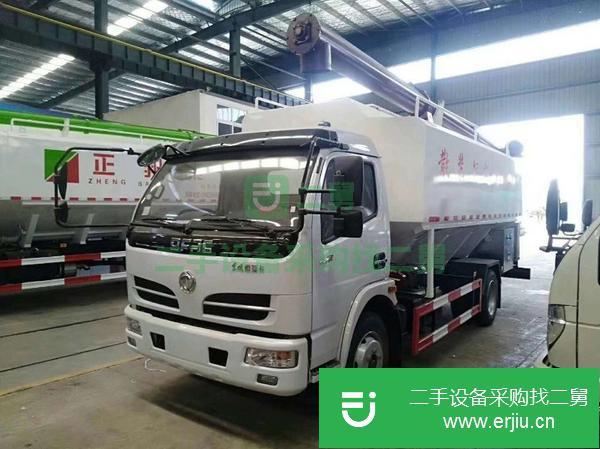 河北出售二手東風多利卡散裝飼料運輸車12方