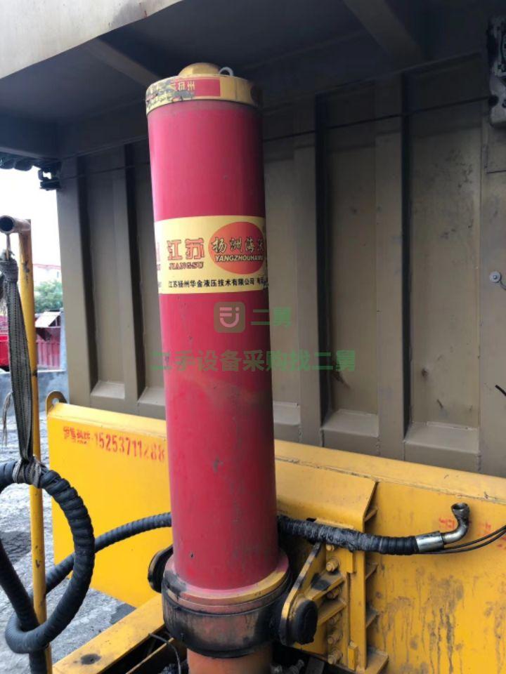 山東出售二手的八成新的華鑫后翻半掛車