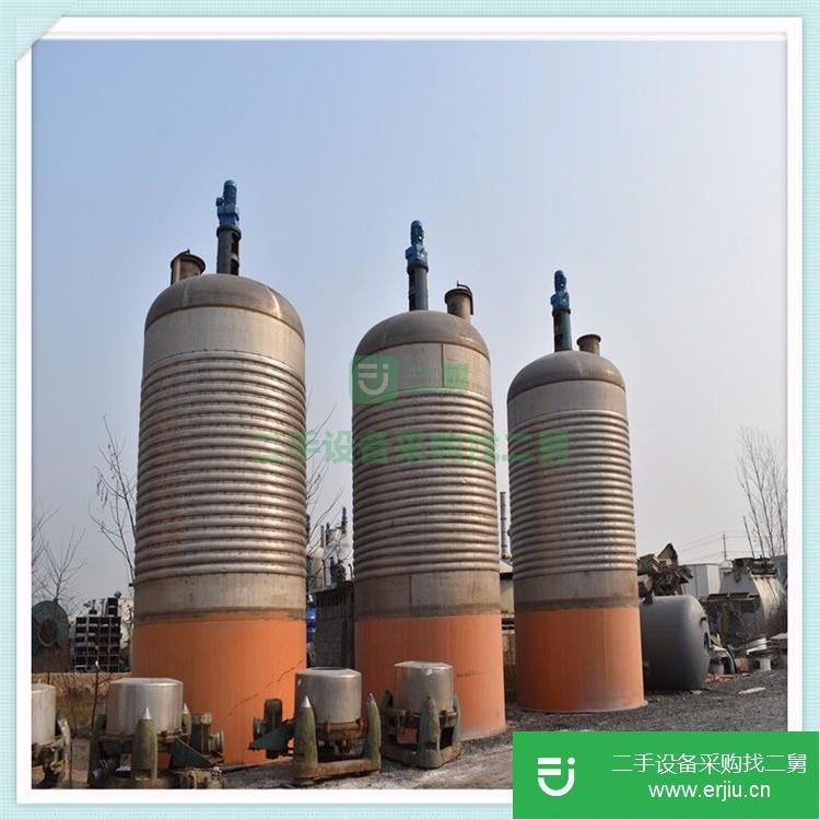 山東出售二手5噸搪瓷電加熱反應釜