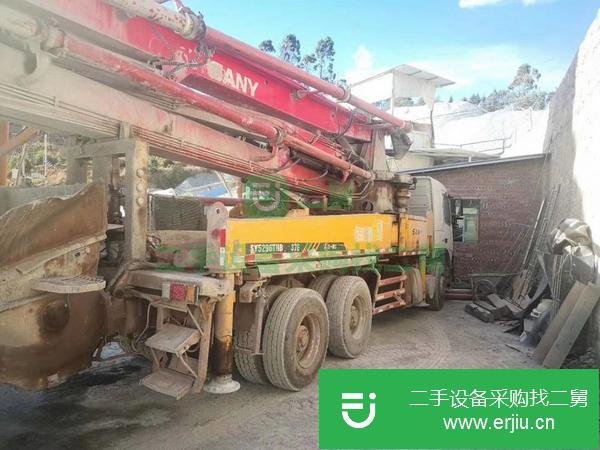 云南出售二手沃爾沃37米泵車