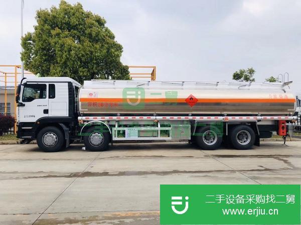湖北出售二手汕德卡前四后八鋁合金運油車