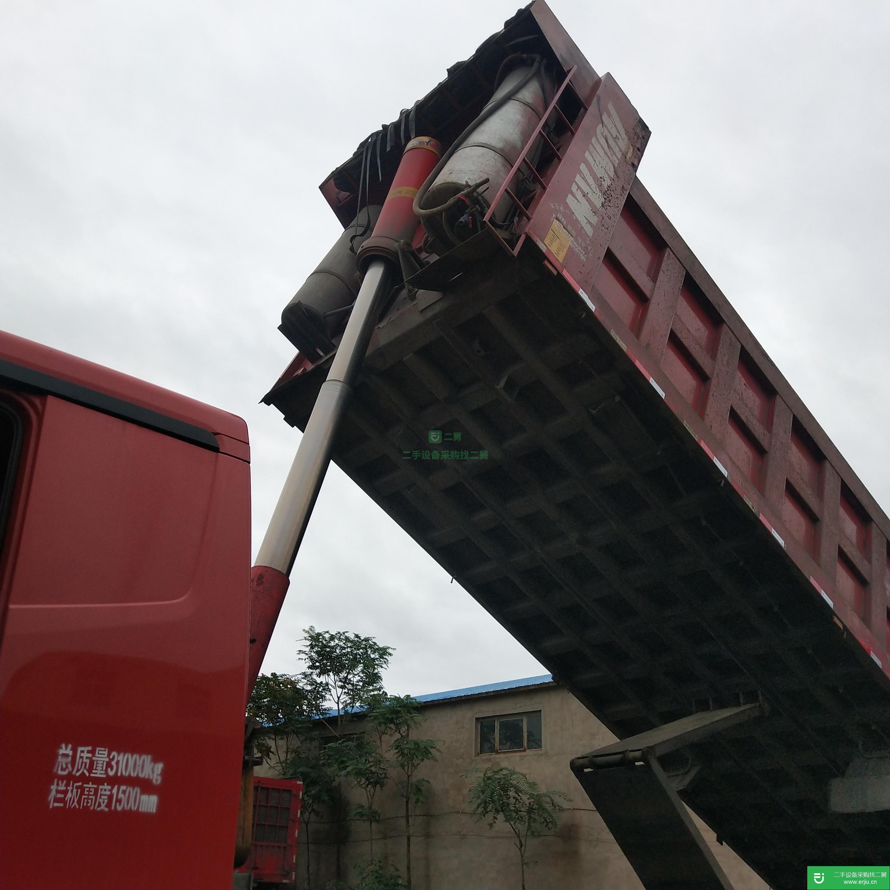 寧夏出售二手福田歐曼400馬力自卸車