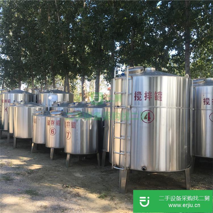山東出售二手30立方不銹鋼儲罐