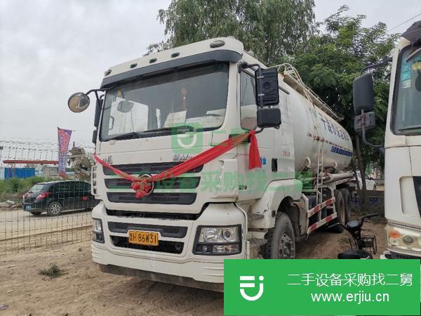 河南出售二手陜汽德龍干混砂漿水泥罐車