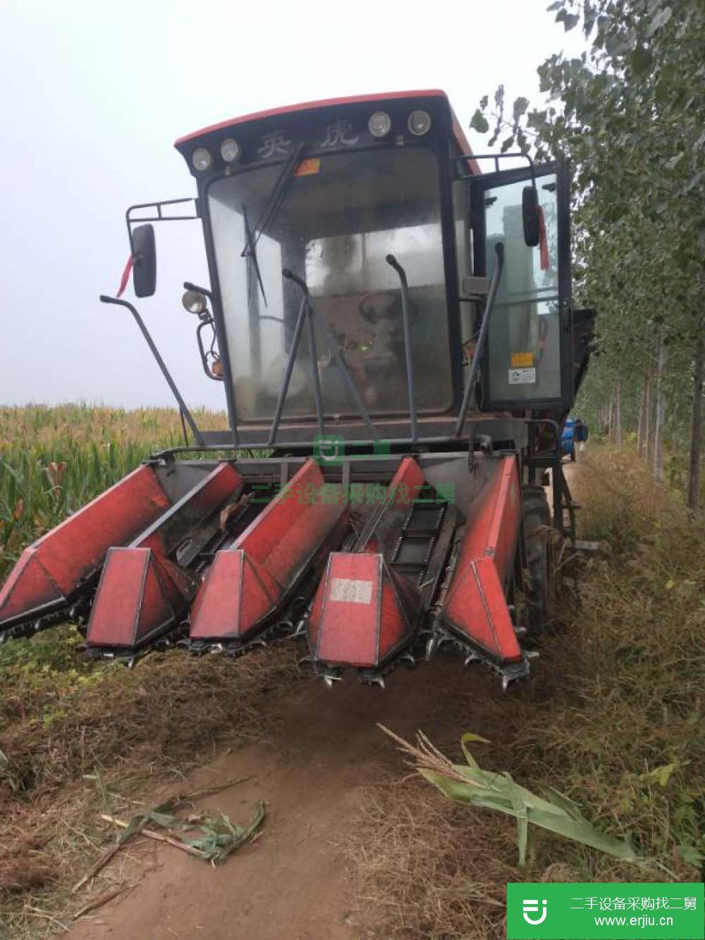 山東出售二手英虎4YZB-4C型玉米收獲機