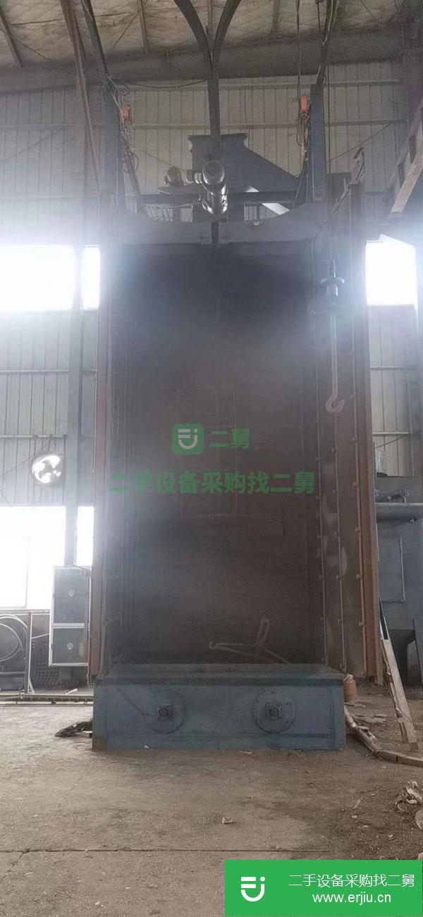 寧夏出售二手拋丸機，內空2.4*4.8雙鉤五拋頭