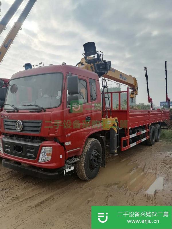 黑龍江出售二手國五東風(fēng)10噸隨車吊