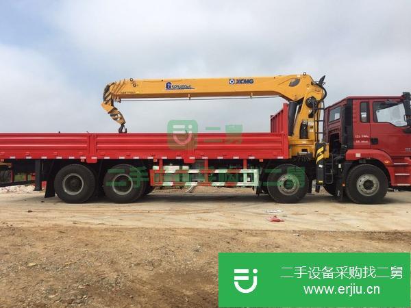 湖北出售二手陜汽德龍前四后八16噸隨車吊