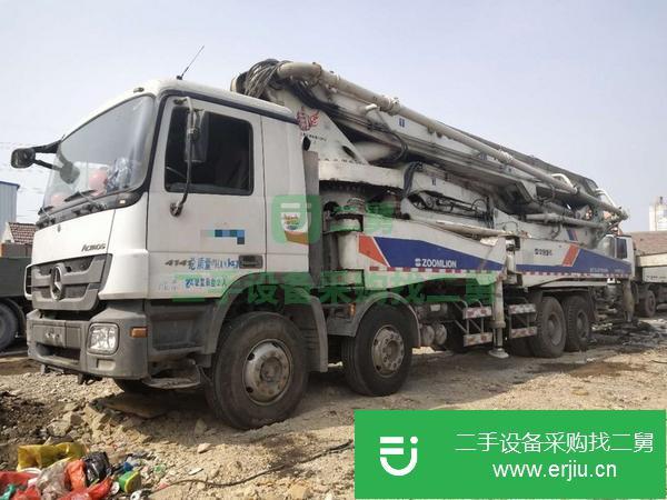 山東出售二手中聯奔馳52米泵車