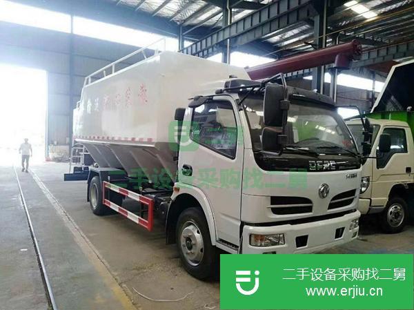 河北出售二手東風多利卡散裝飼料運輸車12方