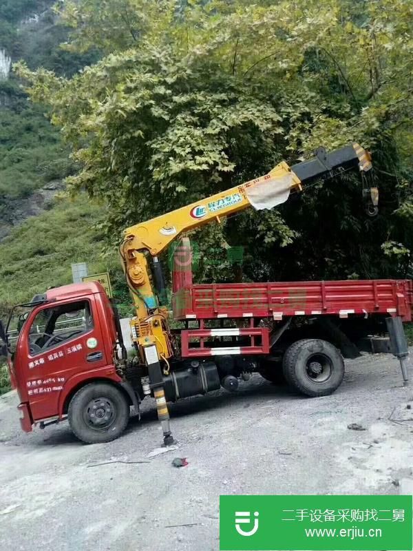 湖北出售二手東風五噸帶自卸隨車吊