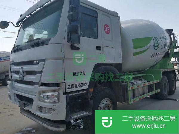 陜西出售二手豪沃14立方攪拌車