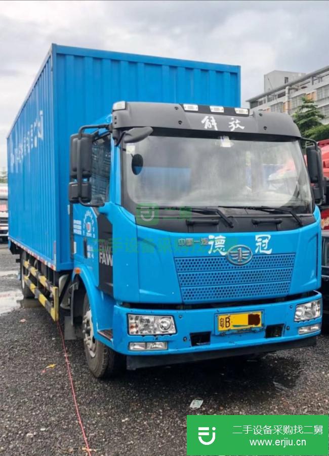 廣東出售二手一汽解放廂式貨車