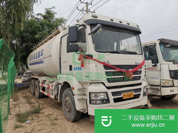 河南出售二手陜汽德龍干混砂漿水泥罐車