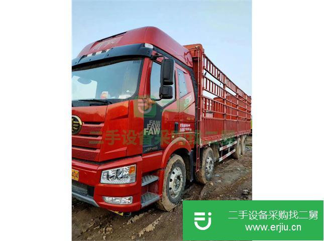 江西出售二手一汽解放J6P前四后八高欄載貨車
