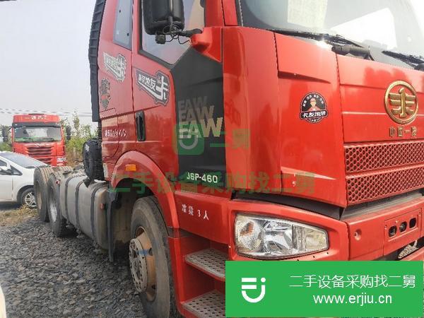 山東出售二手解放牽引車，錫柴發動機460馬力雙驅輕體