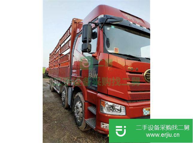 江西出售二手一汽解放J6P前四后八高欄載貨車