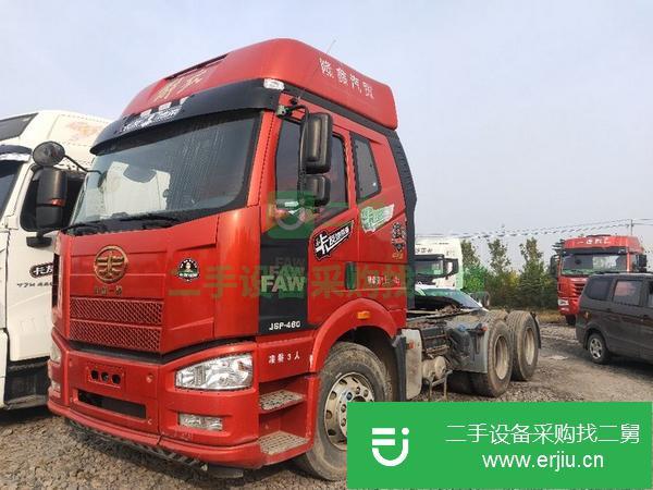山東出售二手解放牽引車，錫柴發動機460馬力雙驅輕體