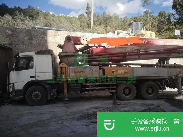 云南出售二手沃爾沃37米泵車