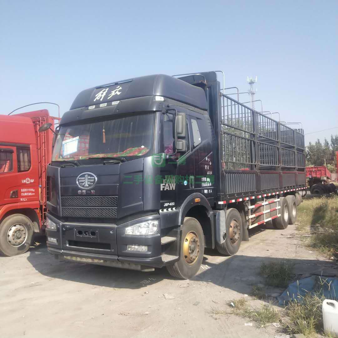 出售二手東風天龍C7G高欄載貨車 長途輕體貨車9.6高欄單車