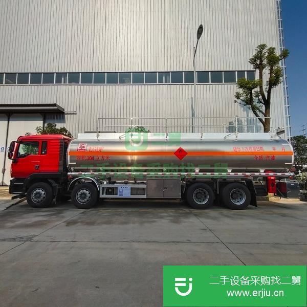 遼寧出售二手汕德卡前四后八鋁合金油罐車