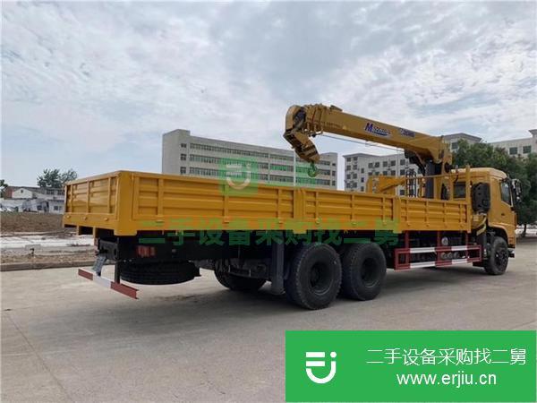 湖北出售二手后八輪徐工12噸加長臂雙聯泵隨車吊