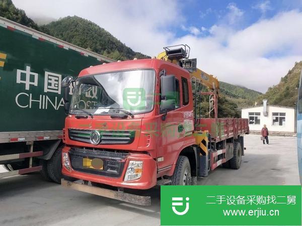 湖北出售二手18年9月徐工8噸雙聯泵隨車吊,上操作四只腿,玉柴180馬力