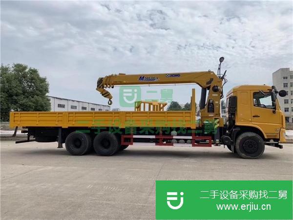湖北出售二手后八輪徐工12噸加長臂雙聯泵隨車吊