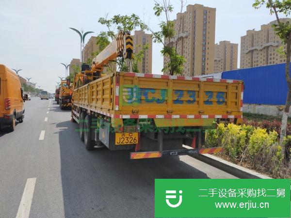 吉林出售二手解放J6后八輪隨車吊
