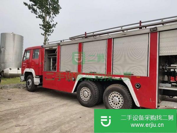 山西出售二手10噸消防車，濰柴336馬力